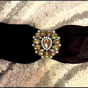 Bandeau bikini top with beautiful accent in middle